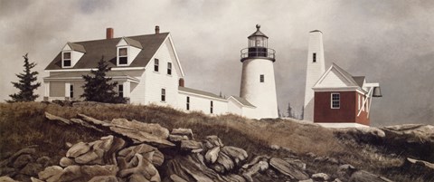 Framed Pemaquid Point Print