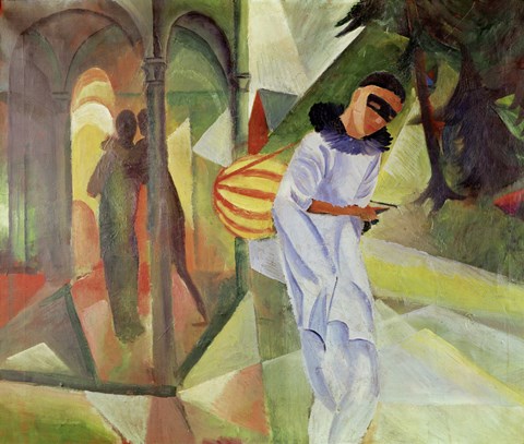 Framed Pierrot, 1913 Print