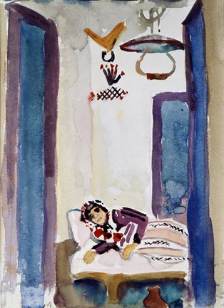 Framed Woman On A Sofa, 1914 Print