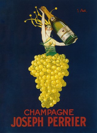 Framed Joseph Perrier Champagne Print