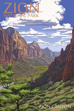 Framed Zion Canyon Print