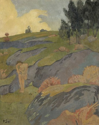 Framed Breton Eve, Or Melancholy, 1891 Print