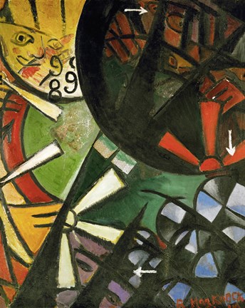 Framed Roulette, 1915 Print