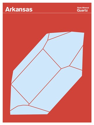 Framed Montague State Posters - Arkansas Print