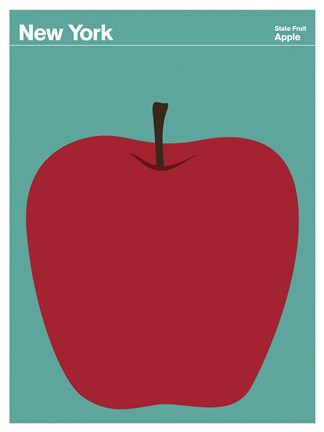 Framed Montague State Posters - New York Print