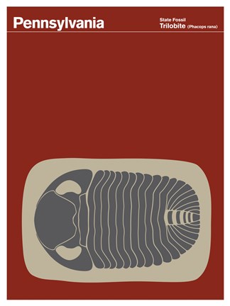 Framed Montague State Posters - Pennsylvania Print