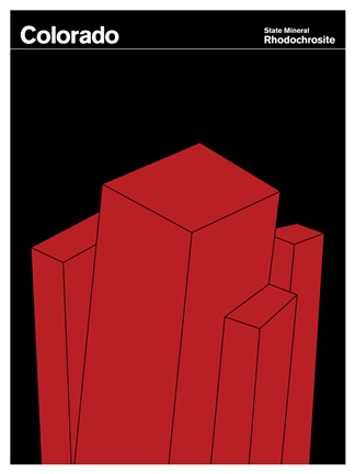 Framed Montague State Posters - Colorado Print