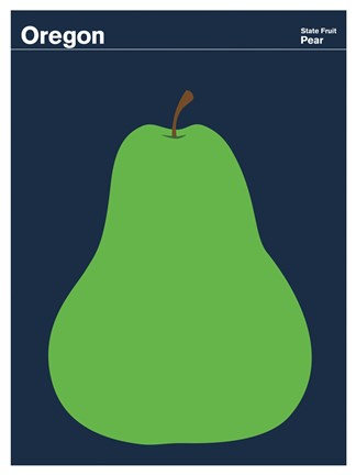 Framed Montague State Posters - Oregon Print