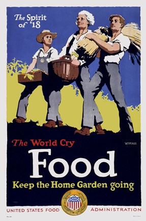 Framed Keep the Home Garden Going Print