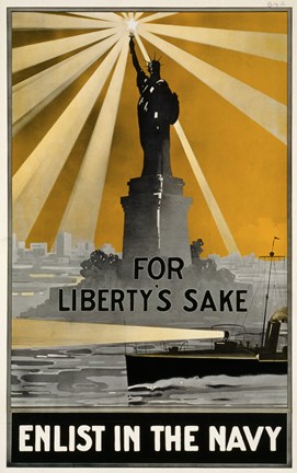 Framed For Liberty&#39;s Sake Print