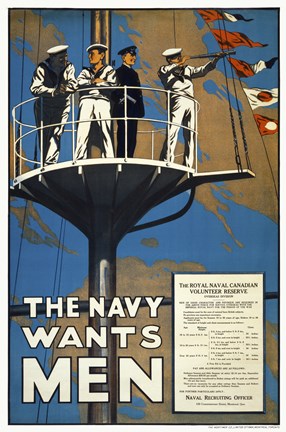 Framed Navy Wants Men Print