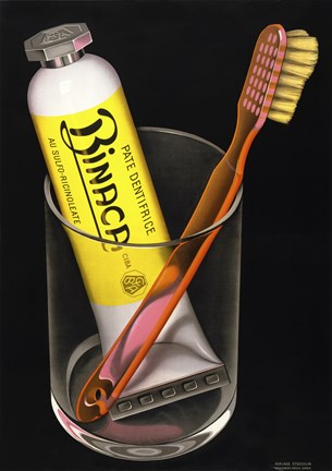 Framed Bianca Toothpaste Print