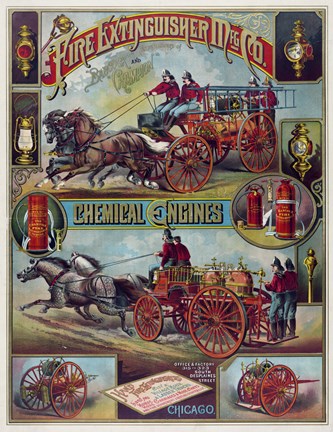 Framed Fire Extinguisher Mfg Co. Print