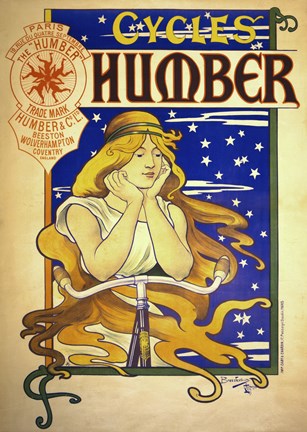 Framed Humber Cycles Print