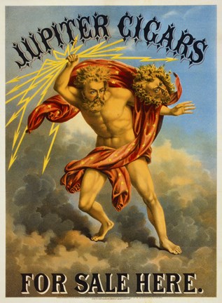 Framed Jupiter Cigars For Sale Here Print