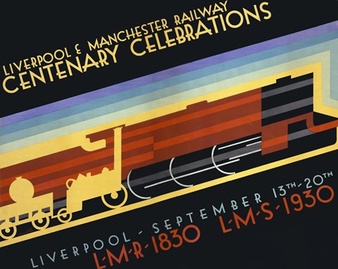Framed Liverpool &amp; Manchester Railway Print