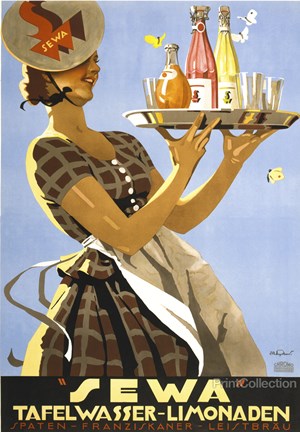 Framed Sewa Tafelwasser - Limonaden Print