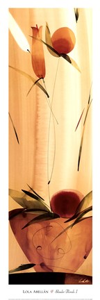 Framed Slender Florals I Print