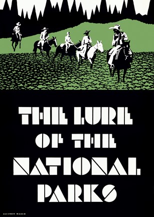 Framed Lure of the National Parks Print