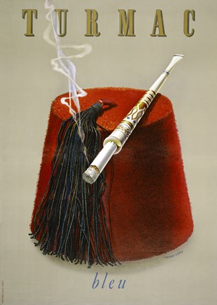 Framed Turmac Bleu Print