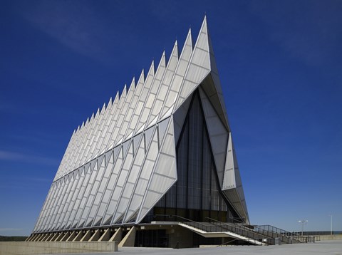 Framed Air Force Academy Chapel Coloradon Springs Print