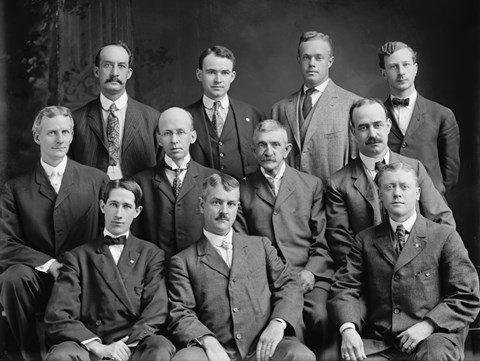 Framed Amateur Baseball Commission, 1905 circa Print