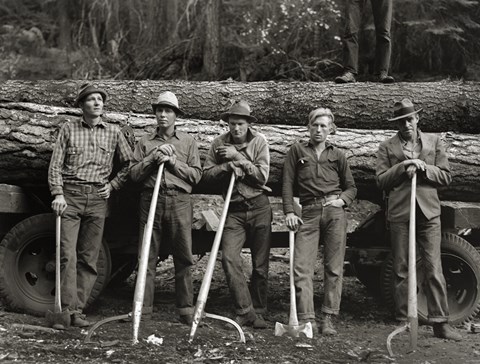 Framed American Loggers, 1939 Print