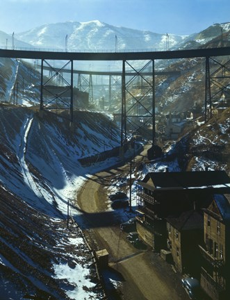 Framed Carr Fork Canyon, Seen from &quot;&quot;G&quot;&quot; Bridge Print