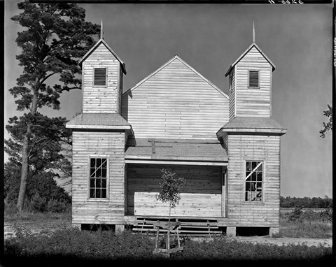 Framed Church, Southeastern U.S., #2 Print