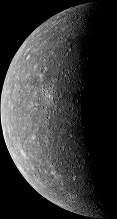 Framed Planet Mercury, March 24, 1974 Print