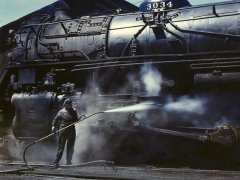 Framed Viola, Roundhouse Wiper, Iowa Print