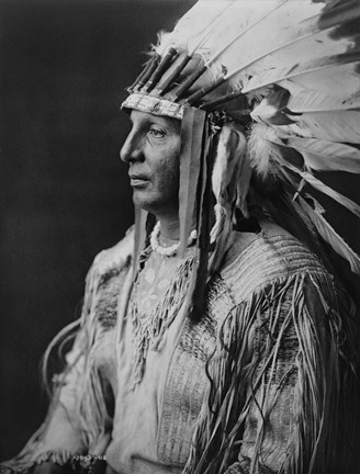 Framed White Shield, Arikara Print