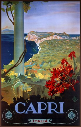 Framed Capri Italia Print