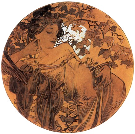 Framed Autumn Medallion Print