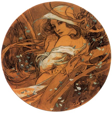 Framed Winter Medallion Print