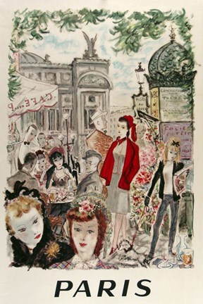 Framed Beautiful Paris Print