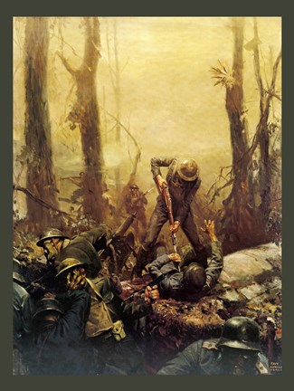 Framed Mural Forest Marines Print