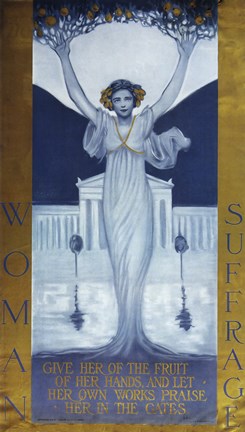 Framed Woman Suffrage Print
