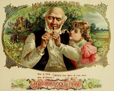 Framed My Favorite Cigars Print