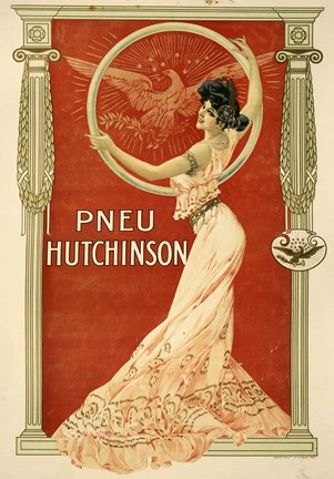 Framed Pneu Hutchinson Print