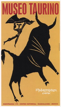 Framed Museo Bull Print