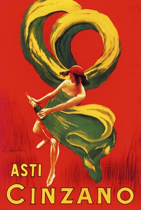 Framed Asti Cinzano Print