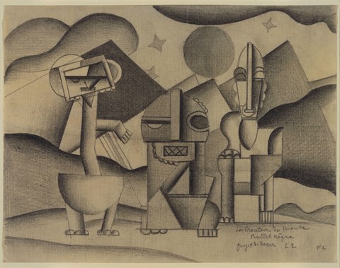 Framed Creation of The World, Design For The Scenery Print