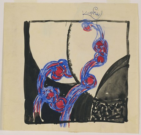 Framed Amorpha Fugue in Two Colors V Print