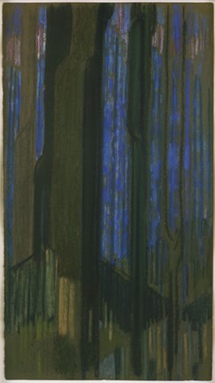 Framed Study In Verticals Print