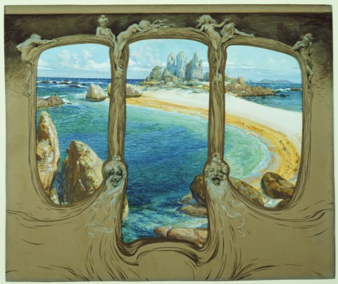 Framed View From A Carriage Window Print