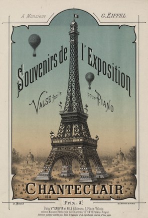Framed Eiffel Exposition Print