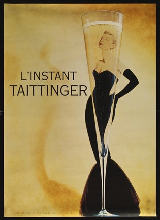 Framed L'instant Taittinger Print