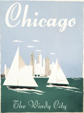 Framed Chicago Windy City Print