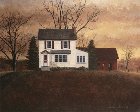 Framed December Sunset Print